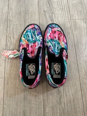 Vans Women’s Size 9 Slip-On Multi Color Swirl